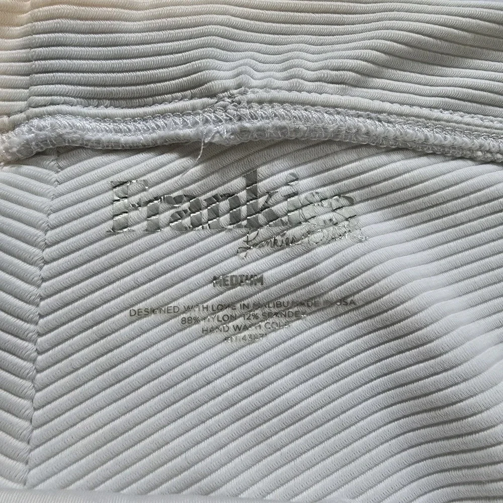 Frankies Bikinis Revolve‎ Ribbed Swim Suit Bottom Womens MED Bathing Beach